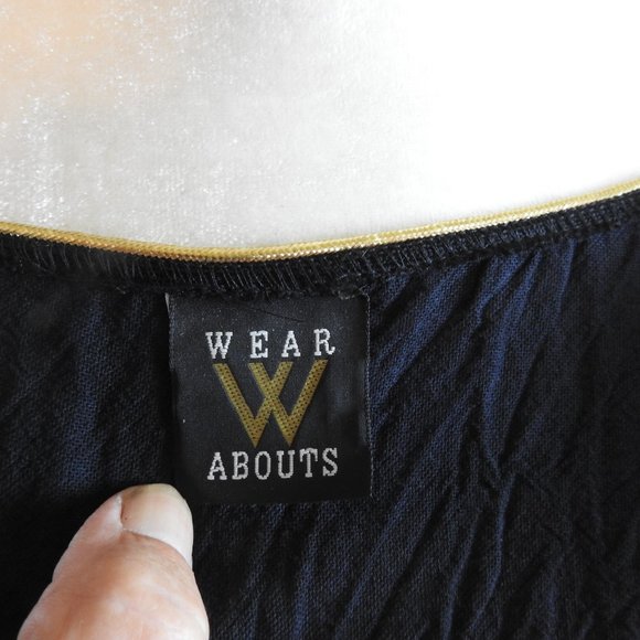 Black Cotton Short Sleeve button summer jacket - Picture 3 of 5